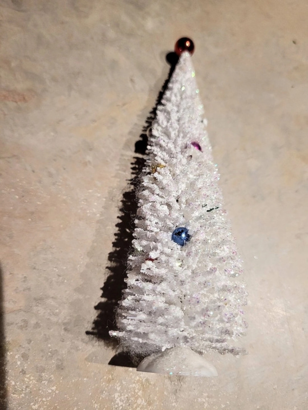 White Fiber Optic Christmas Tree Decor